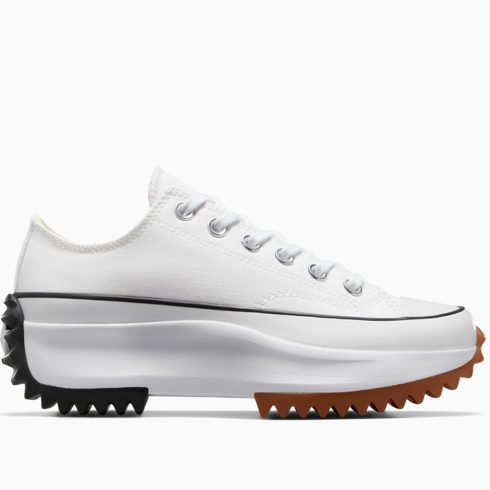 NWT Converse Run Star Hike Platform OX white low top Chuck Taylor sneaker shoes - Picture 2 of 10